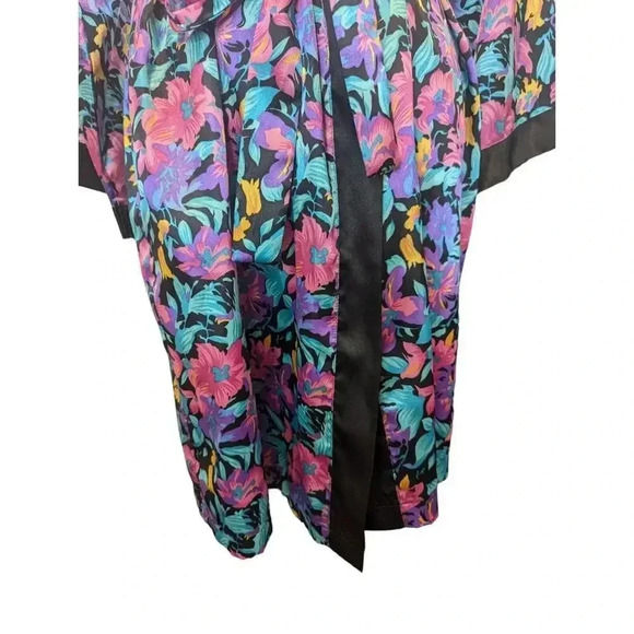 Victoria's Secret Vintage Gold Label Floral Polyester Vintage Robe Medium - Picture 5 of 7